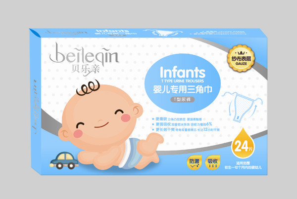 貝樂親嬰兒專用三角巾