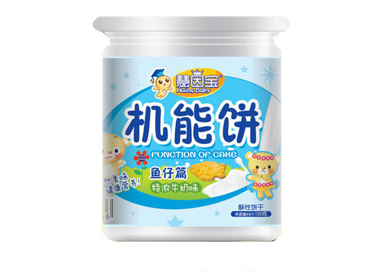 慧因?qū)汈~仔機(jī)能餅餅干桶裝