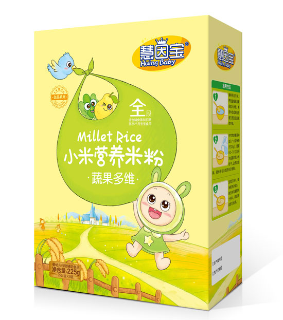 慧因寶蔬果多維盒裝小米營養米粉