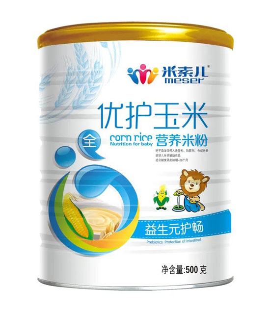 米素兒益生元優護玉米營養米粉聽裝