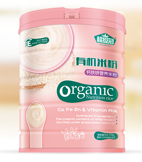 超級冠鈣鐵鋅營養有機米粉