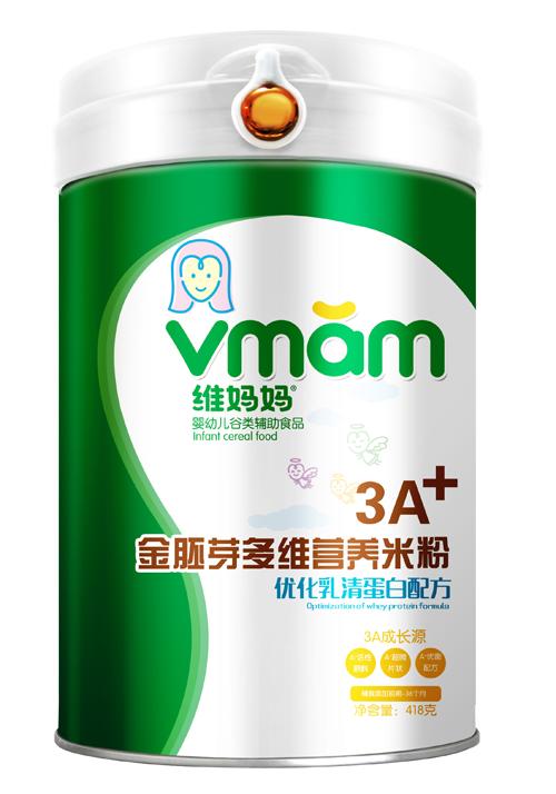 維媽媽優化乳清蛋白3A金胚芽營養米粉