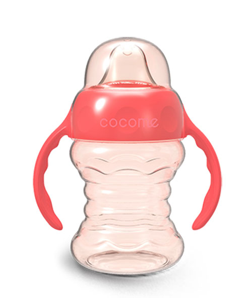 可可萌波紋鴨嘴學飲杯