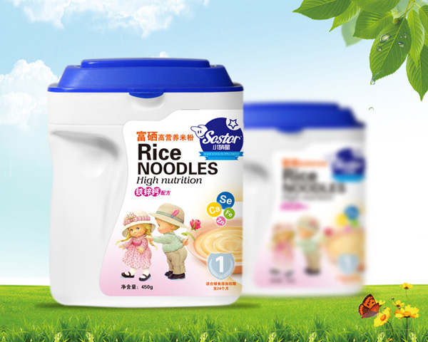 小萌星富硒鈣鐵鋅配方米粉