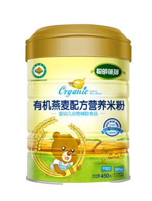 聰明蓓蓓有機米粉罐有機燕麥